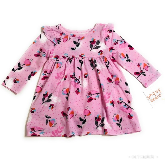 Jumping Beans Long‎ Sleeve Dress with Panty NWT - Picture 1 of 3